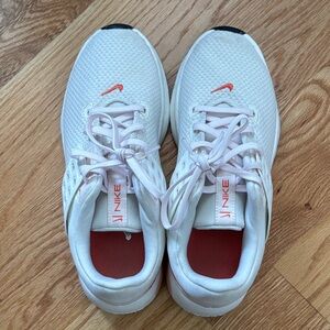 Nike White and Pink Athletic Shoes